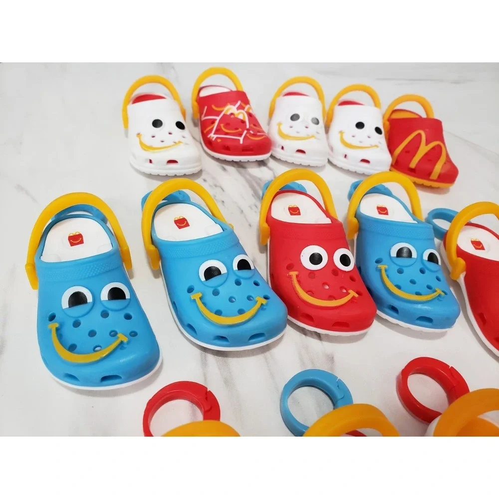 12 McDonald's Mini Crocs Keychain Toy Huge Lot Assorted 2024 2026 No Box